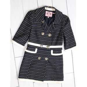 Juicy Couture Navy Nautical Coat